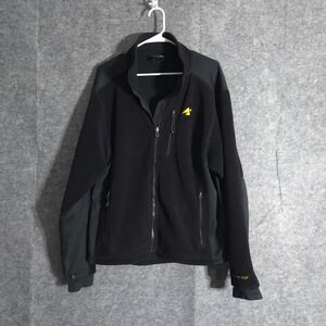 Eastern Mountain Sports Fleece Jacket Mens M Black Full Zip Activewear Warm